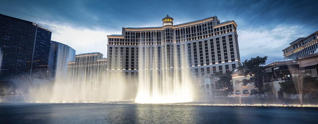 Bellagio resort and fountain in Las Vegas