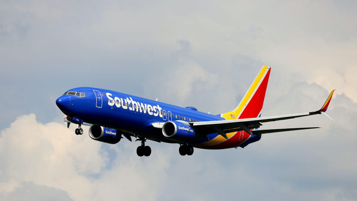 Southwest airlines plane