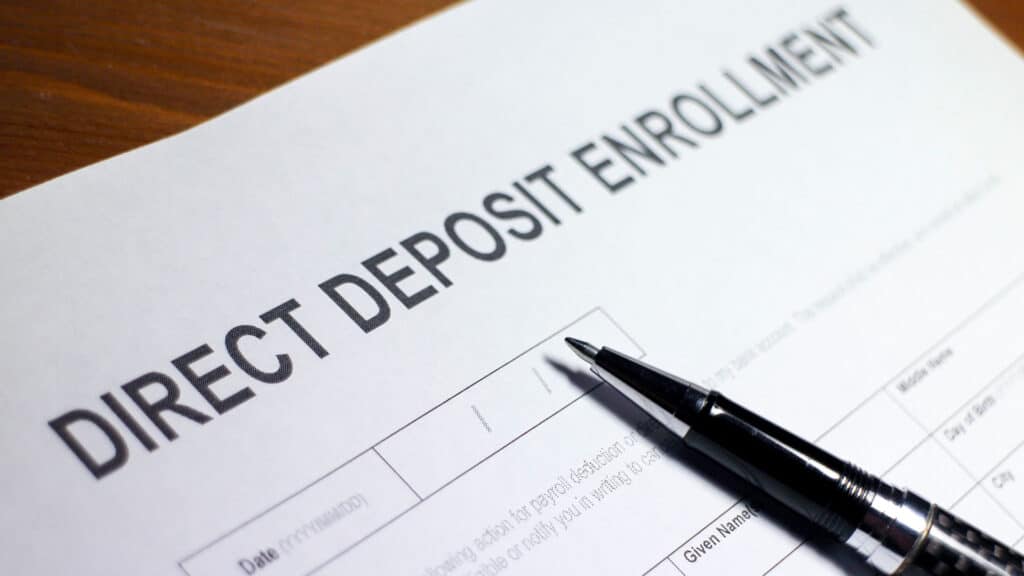 direct deposit enrollment form