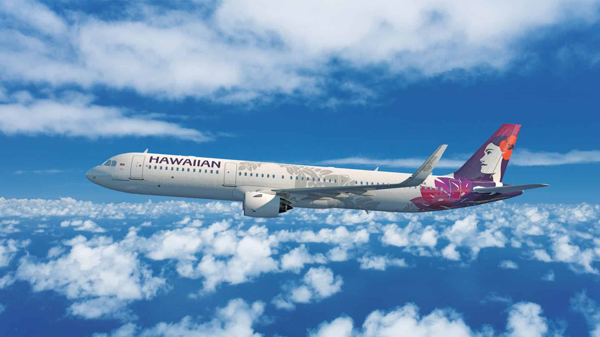 Hawaiian Airlines in the air