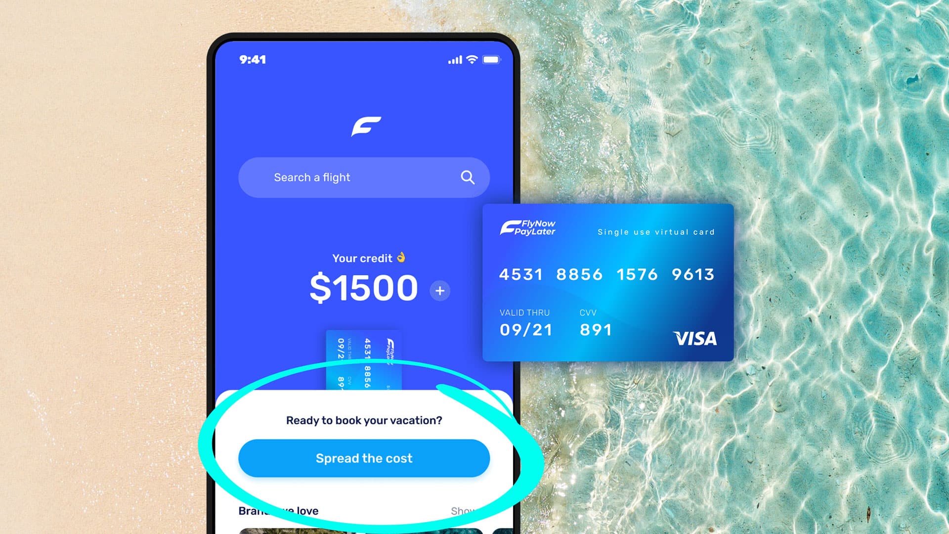 Fly Now Pay Later app