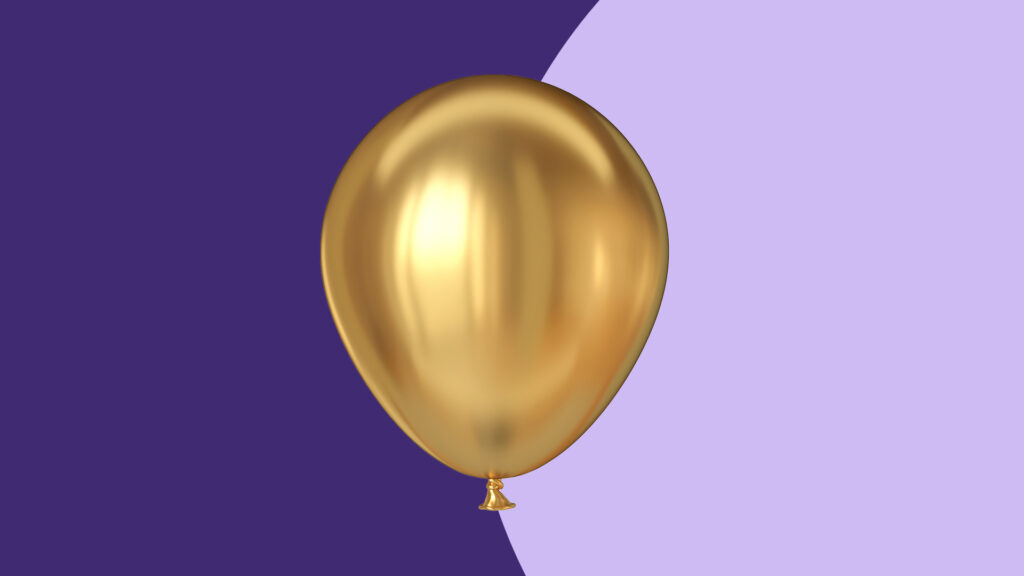 gold balloon