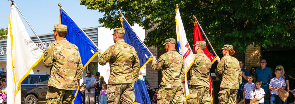veterans in a parade