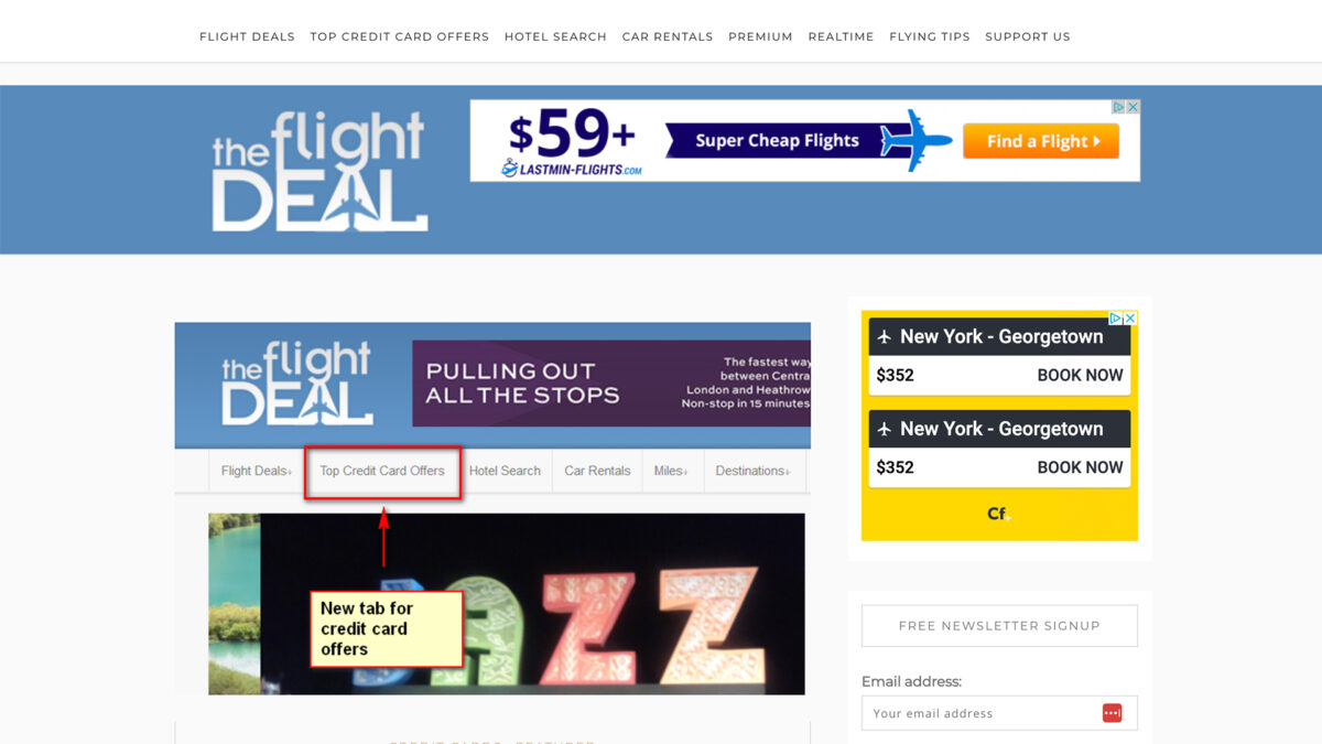 The Flight Deal website