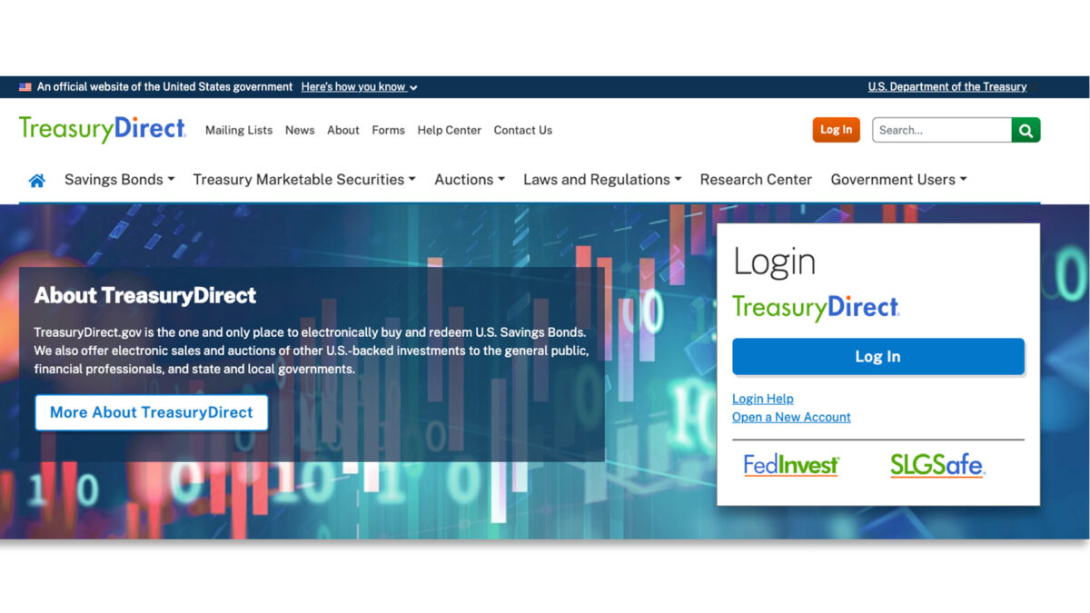 TreasuryDirect website